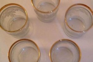 Retro Charm: Vintage Gold Rim Drinking Glasses Collection Vintage Treasures: Discover Rare Antiques, Collectibles & Retro Finds Retro Charm: Vintage Gold Rim Drinking Glasses Collection | Vintage Treasures: Discover Rare Antiques, Collectibles & Retro Finds