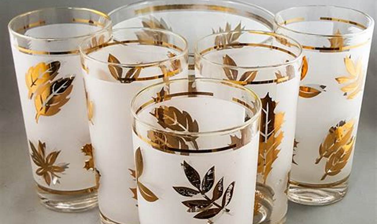 Gold Vintage: Libbey Gold Leaf Glasses - Style & Value Vintage Treasures: Discover Rare Antiques, Collectibles & Retro Finds Gold Vintage: Libbey Gold Leaf Glasses - Style & Value | Vintage Treasures: Discover Rare Antiques, Collectibles & Retro Finds