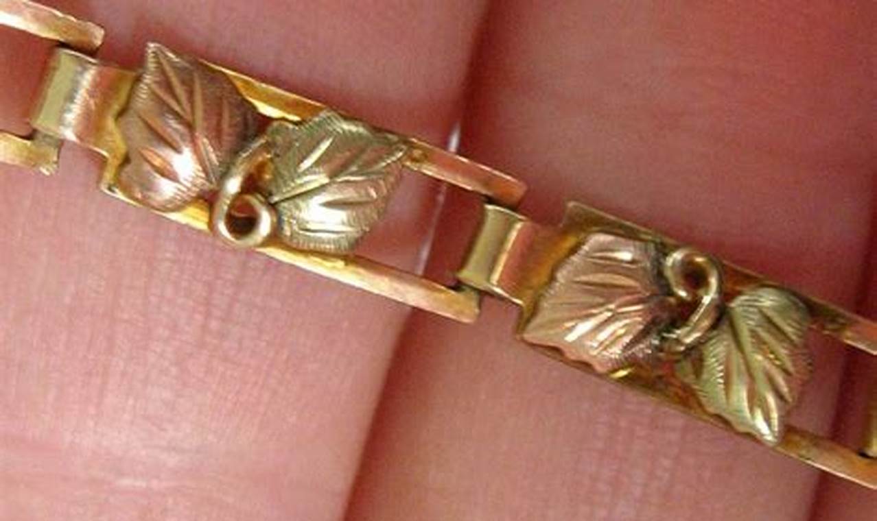 Antique Black Hills Gold Bracelet: Vintage Charm Vintage Treasures: Discover Rare Antiques, Collectibles & Retro Finds Antique Black Hills Gold Bracelet: Vintage Charm | Vintage Treasures: Discover Rare Antiques, Collectibles & Retro Finds