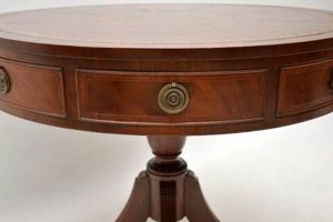 Buy! Vintage Leather Top Drum Table: Collectible & Stylish Vintage Treasures: Discover Rare Antiques, Collectibles & Retro Finds Buy! Vintage Leather Top Drum Table: Collectible & Stylish | Vintage Treasures: Discover Rare Antiques, Collectibles & Retro Finds