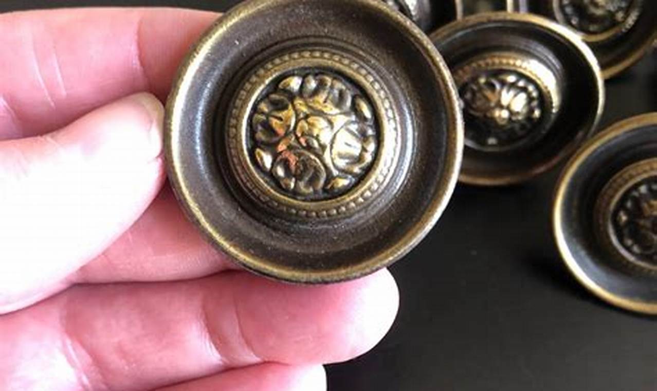 Shop Antique Vintage Brass Drawer Handles Pulls