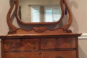 Timeless: Vintage Wooden Dresser with Mirror - Dcor Vintage Treasures: Discover Rare Antiques, Collectibles & Retro Finds Timeless: Vintage Wooden Dresser with Mirror - Dcor | Vintage Treasures: Discover Rare Antiques, Collectibles & Retro Finds