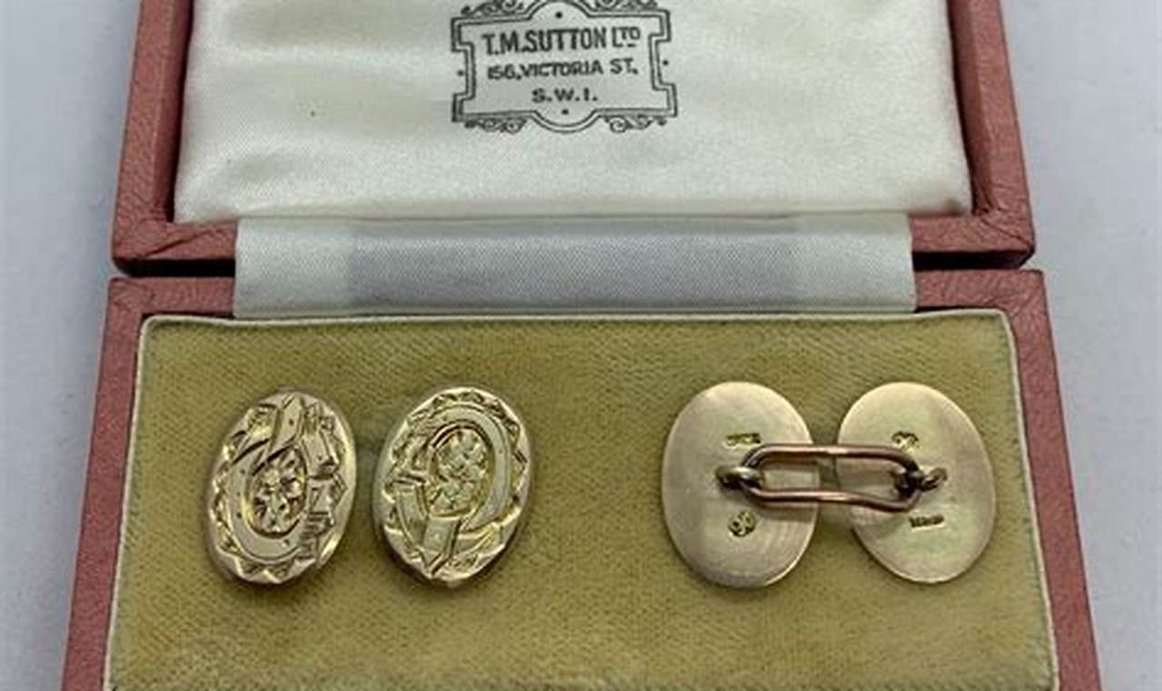 Timeless Vintage Gold Cufflinks: Style & Elegance Vintage Treasures: Discover Rare Antiques, Collectibles & Retro Finds Timeless Vintage Gold Cufflinks: Style & Elegance | Vintage Treasures: Discover Rare Antiques, Collectibles & Retro Finds