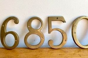 Buy Unique Vintage Brass House Numbers | [Shop Name] | Vintage Treasures: Discover Rare Antiques, Collectibles & Retro Finds