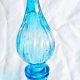 Buy Vintage Blue Glass Genie Bottle Today! Decor | Vintage Treasures: Discover Rare Antiques, Collectibles & Retro Finds