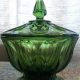 Timeless Vintage: Green Glass Candy Dish with Lid Decor | Vintage Treasures: Discover Rare Antiques, Collectibles & Retro Finds