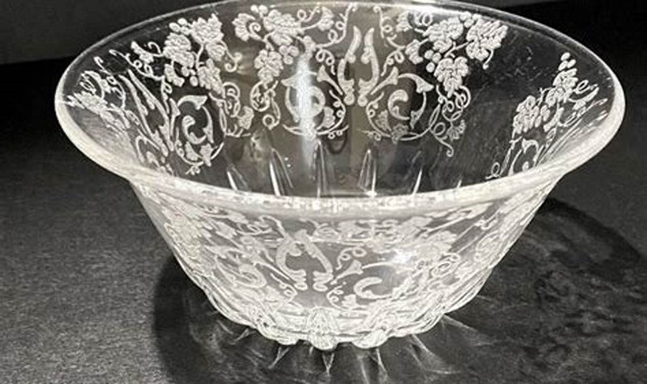 Antique Charm: Etched Glass Bowl Vintage Treasures Vintage Treasures: Discover Rare Antiques, Collectibles & Retro Finds Antique Charm: Etched Glass Bowl Vintage Treasures | Vintage Treasures: Discover Rare Antiques, Collectibles & Retro Finds