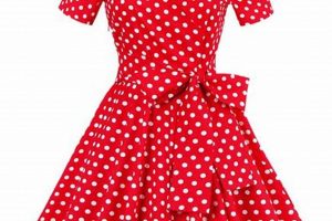 Timeless Style: Vintage Red Polka Dot Dress Charm | Vintage Treasures: Discover Rare Antiques, Collectibles & Retro Finds