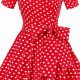 Timeless Style: Vintage Red Polka Dot Dress Charm | Vintage Treasures: Discover Rare Antiques, Collectibles & Retro Finds