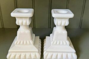Illuminating Beauty: Vintage Milk Glass Candle Holders Decor | Vintage Treasures: Discover Rare Antiques, Collectibles & Retro Finds