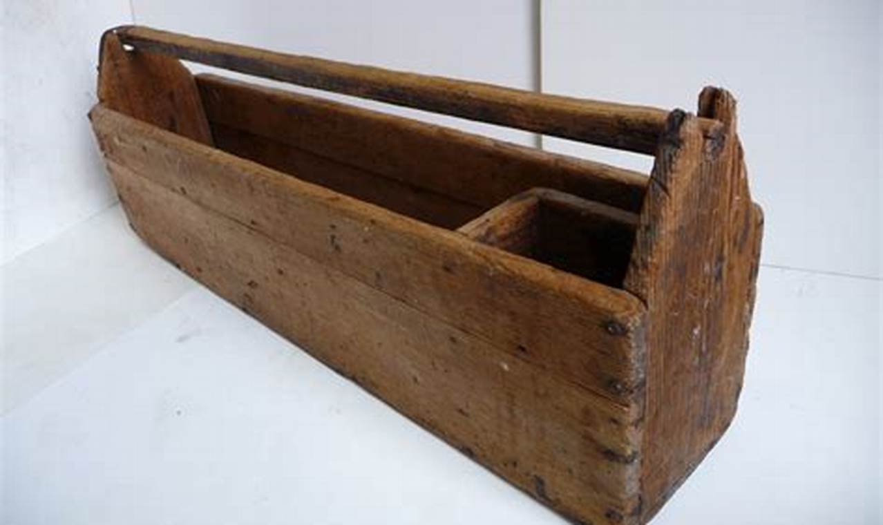 Old Charm: Vintage Wooden Tool Box Storage & Decor | Vintage Treasures: Discover Rare Antiques, Collectibles & Retro Finds
