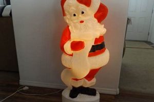 Festive Finds: Vintage Plastic Light Up Santa Claus Decor | Vintage Treasures: Discover Rare Antiques, Collectibles & Retro Finds