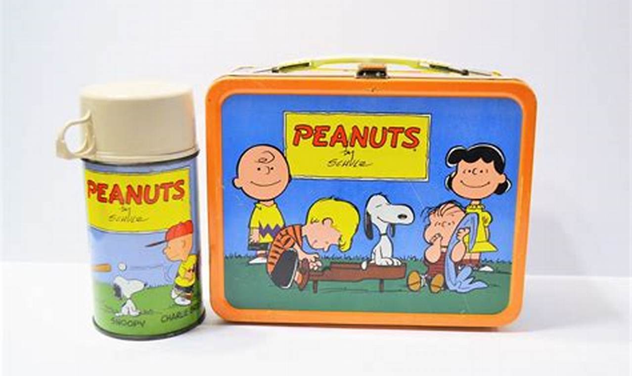Buy Vintage Peanuts Lunch Box [Collectible Box] | Vintage Treasures: Discover Rare Antiques, Collectibles & Retro Finds