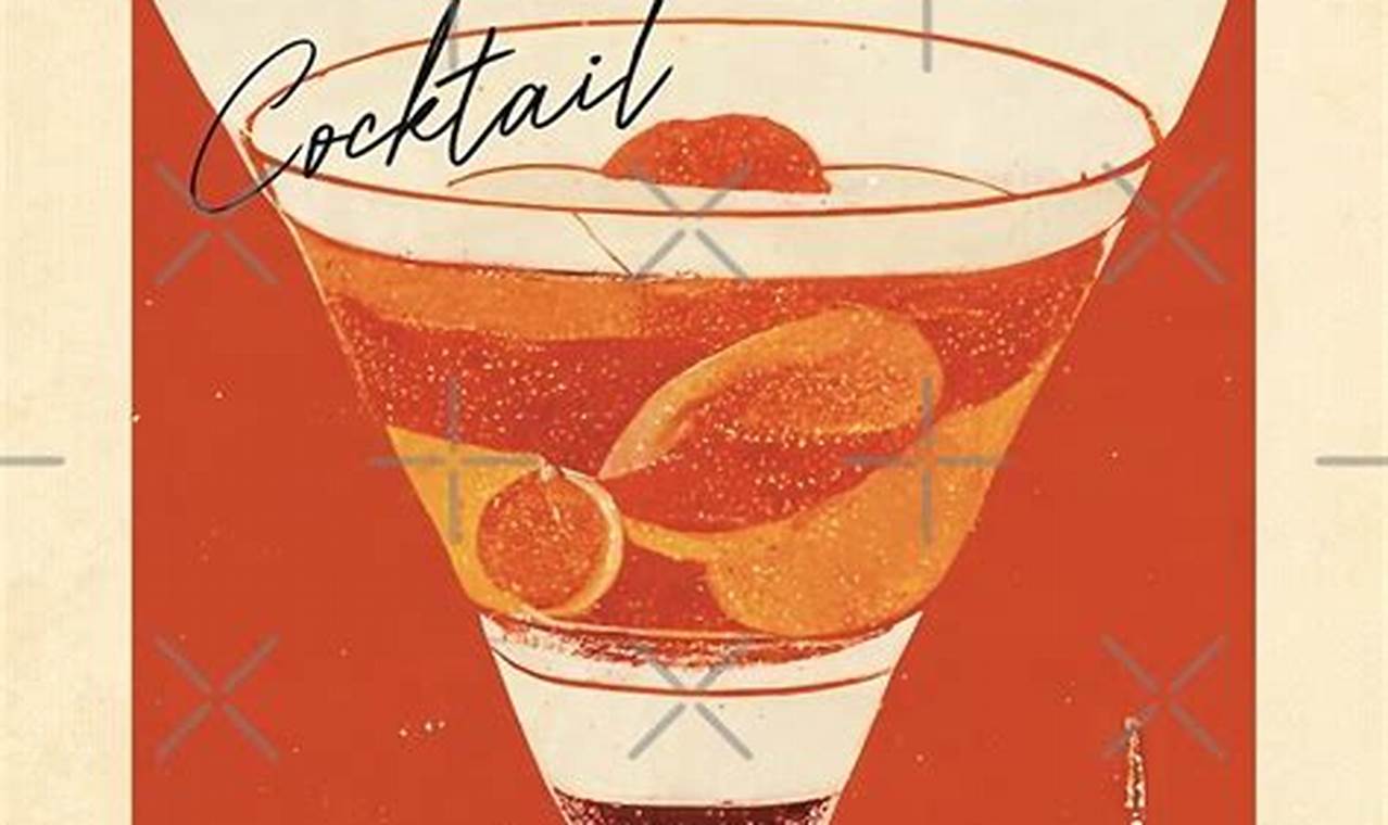 Buy Vintage Cocktail Posters: Art & History Prints | Vintage Treasures: Discover Rare Antiques, Collectibles & Retro Finds