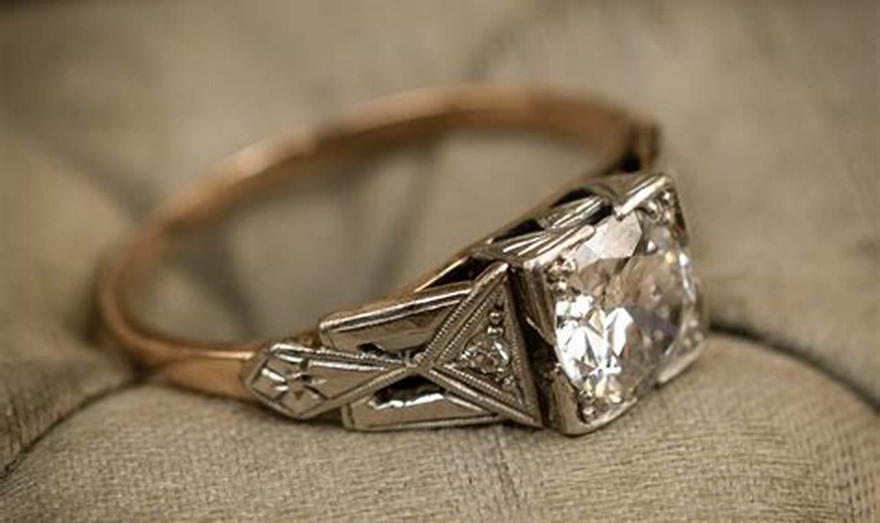 Timeless Art Deco Vintage Engagement Rings | Styles &amp; More | Vintage Treasures: Discover Rare Antiques, Collectibles & Retro Finds