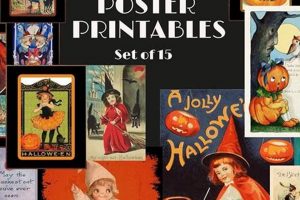 Shop Vintage Halloween Posters: Spooky Decor Art! | Vintage Treasures: Discover Rare Antiques, Collectibles & Retro Finds