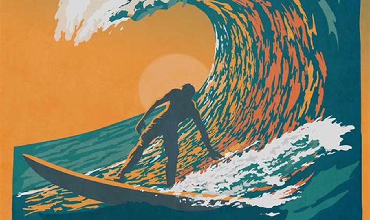 Ride the Wave: Surf Vintage Posters for Sale + Values | Vintage Treasures: Discover Rare Antiques, Collectibles & Retro Finds