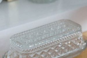 Antique Charm: Vintage Glass Butter Dish with Lid, Heirloom Piece | Vintage Treasures: Discover Rare Antiques, Collectibles & Retro Finds
