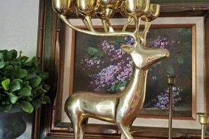 Light Up: Rare Vintage Brass Reindeer Candle Holder Decor | Vintage Treasures: Discover Rare Antiques, Collectibles & Retro Finds