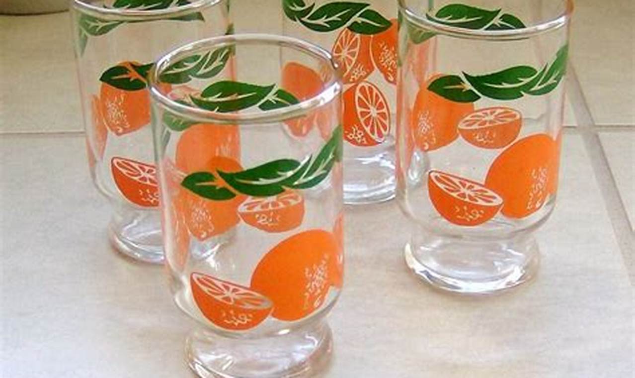 Retro Charm: Vintage Juice Glasses for Sale! | Vintage Treasures: Discover Rare Antiques, Collectibles & Retro Finds