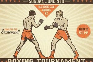 Classic Boxing Vintage Poster: Knockout Art | Vintage Treasures: Discover Rare Antiques, Collectibles & Retro Finds