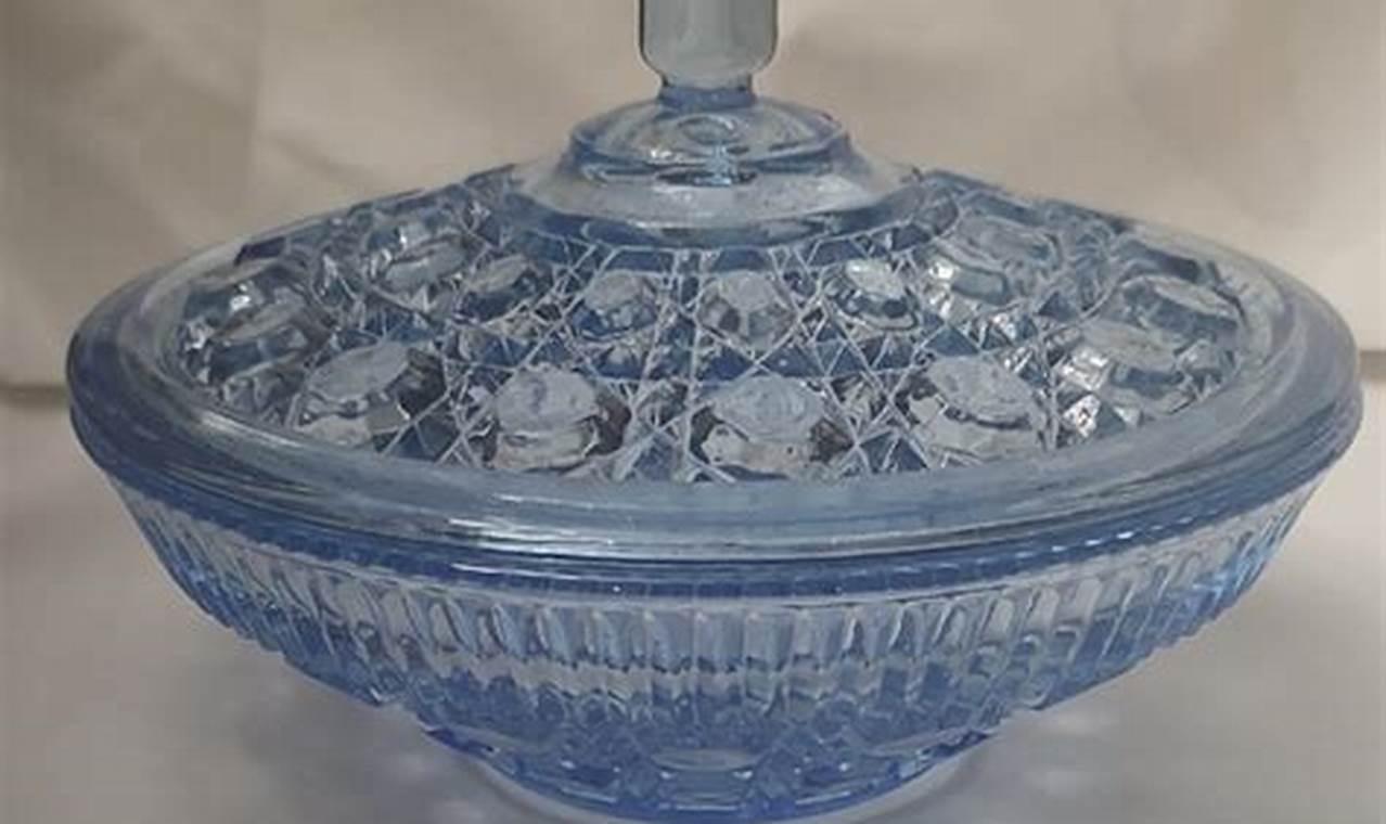 Collecting Vintage Blue Glass Candy Dish with Lid: Guide | Vintage Treasures: Discover Rare Antiques, Collectibles & Retro Finds