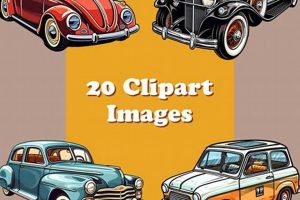 Free Vintage Car Clipart PDF: Retro Auto Art | Vintage Treasures: Discover Rare Antiques, Collectibles & Retro Finds
