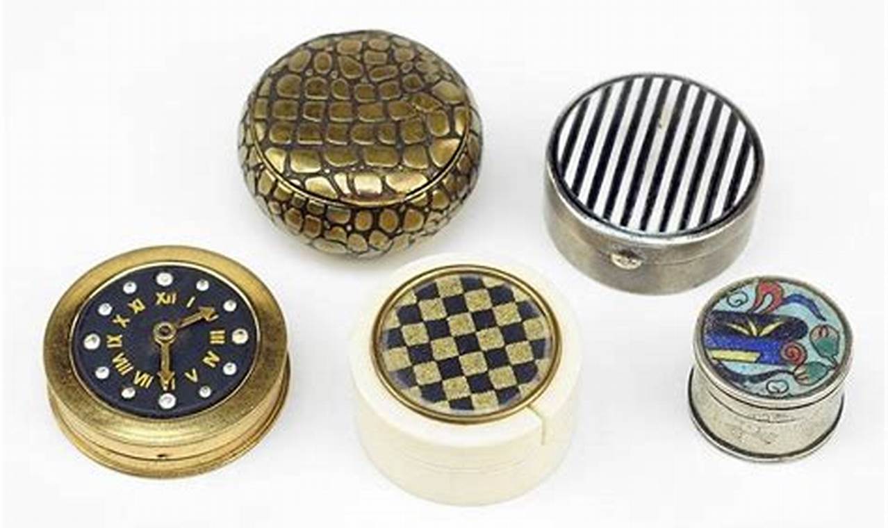Collecting Vintage Pill Boxes: History in Tiny Treasures | Vintage Treasures: Discover Rare Antiques, Collectibles & Retro Finds