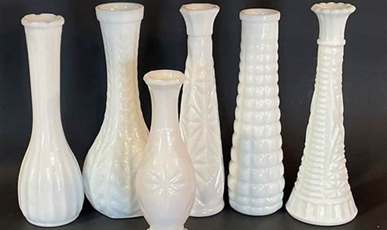 Shop Antique Vintage White Milk Glass Vases - Now! | Vintage Treasures: Discover Rare Antiques, Collectibles & Retro Finds