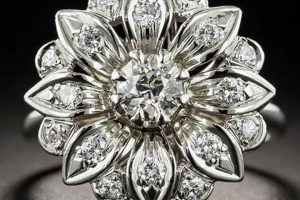 Shop Vintage Flower Diamond Rings: Antique Floral Gems | Vintage Treasures: Discover Rare Antiques, Collectibles & Retro Finds