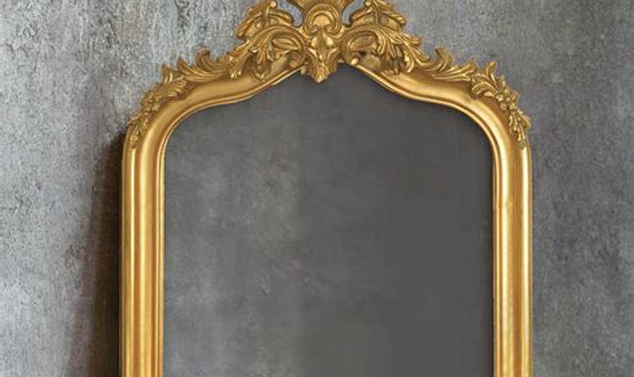 Reflecting Elegance: Vintage Gold Mirror Full Length Decor | Vintage Treasures: Discover Rare Antiques, Collectibles & Retro Finds