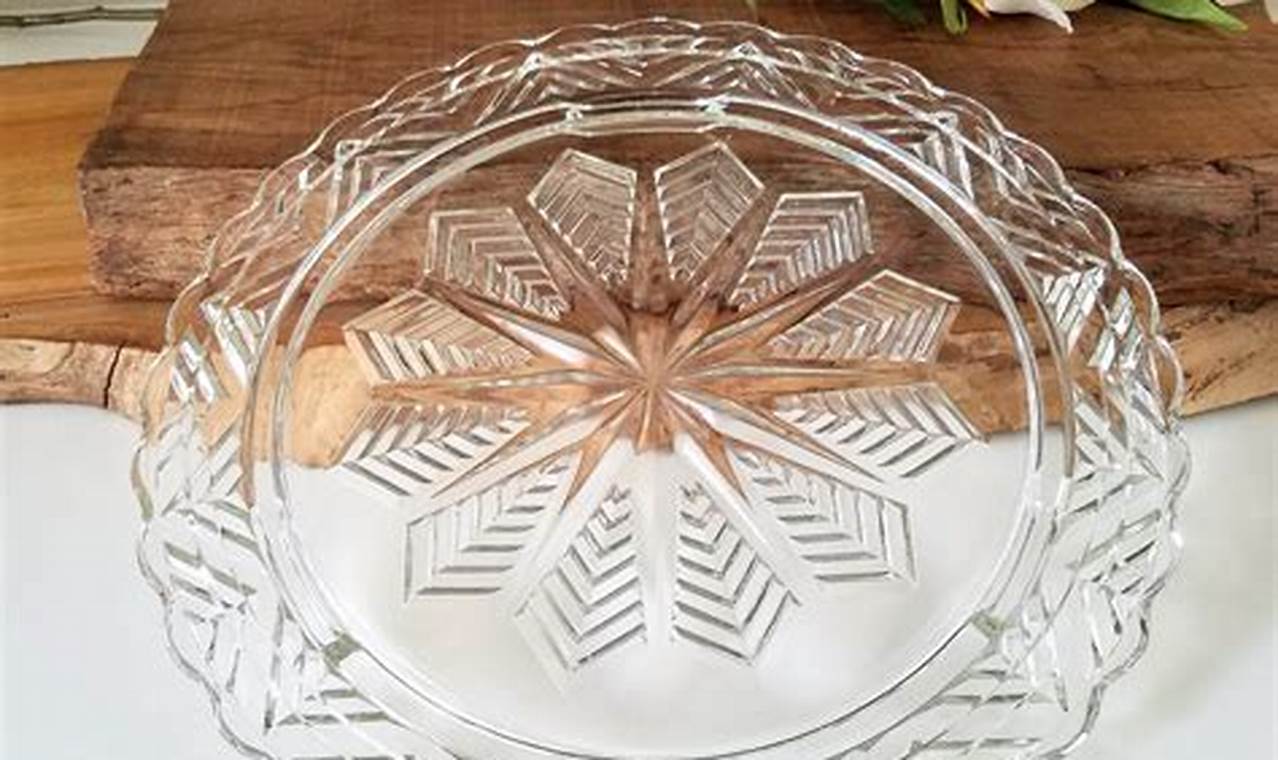 Timeless Elegance: Vintage Glass Cake Plate Display | Vintage Treasures: Discover Rare Antiques, Collectibles & Retro Finds