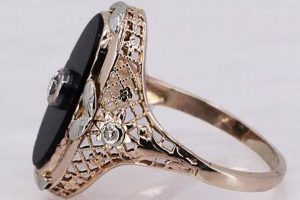 Shop Antique Onyx Rings with Diamonds | Styles | Vintage Treasures: Discover Rare Antiques, Collectibles & Retro Finds