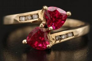 Shop Antique Vintage Ruby Heart Rings Today! | Vintage Treasures: Discover Rare Antiques, Collectibles & Retro Finds