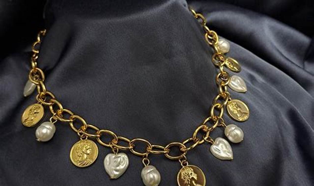 Timeless Vintage Gold Charm Necklace: Shop Now! | Vintage Treasures: Discover Rare Antiques, Collectibles & Retro Finds