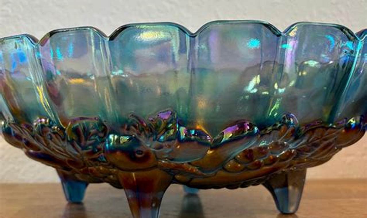 Collectible Vintage Blue Carnival Glass Guide | Vintage Treasures: Discover Rare Antiques, Collectibles & Retro Finds