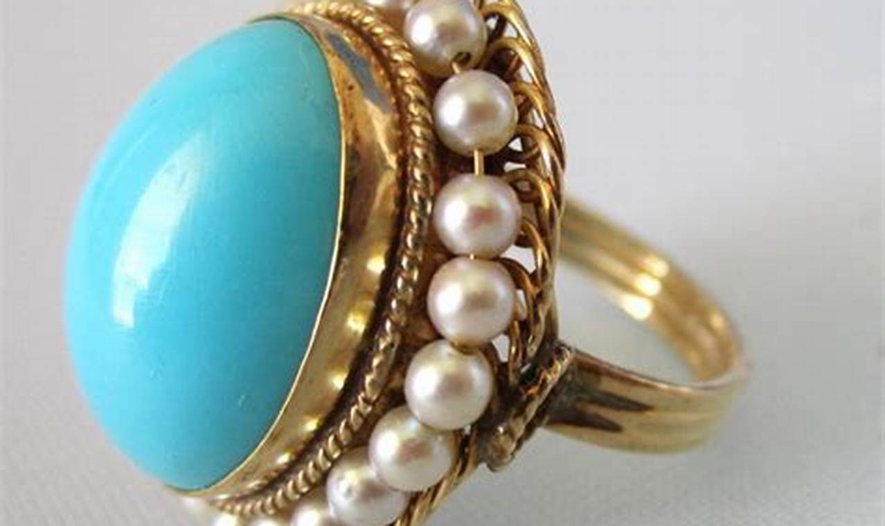 Timeless Vintage Gold Ring with Blue Stone - Elegant Find | Vintage Treasures: Discover Rare Antiques, Collectibles & Retro Finds