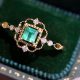Shop Elegant Vintage Emerald Engagement Rings Today! | Vintage Treasures: Discover Rare Antiques, Collectibles & Retro Finds