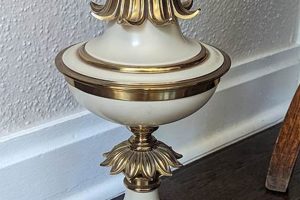 Illuminate: Vintage Stiffel Brass Urn Lamp - Cream Enamel Art | Vintage Treasures: Discover Rare Antiques, Collectibles & Retro Finds