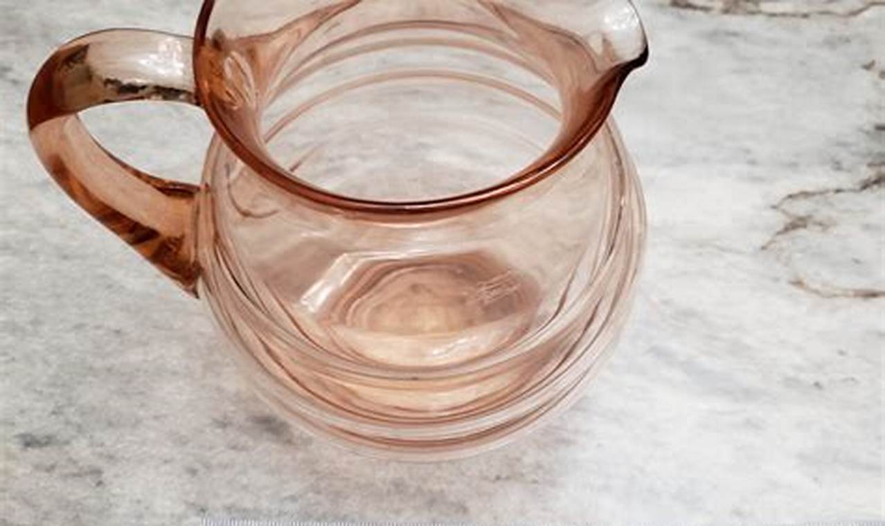 Antique Beauty: Vintage Pink Glass Pitcher Charm Vintage Treasures: Discover Rare Antiques, Collectibles & Retro Finds Antique Beauty: Vintage Pink Glass Pitcher Charm | Vintage Treasures: Discover Rare Antiques, Collectibles & Retro Finds