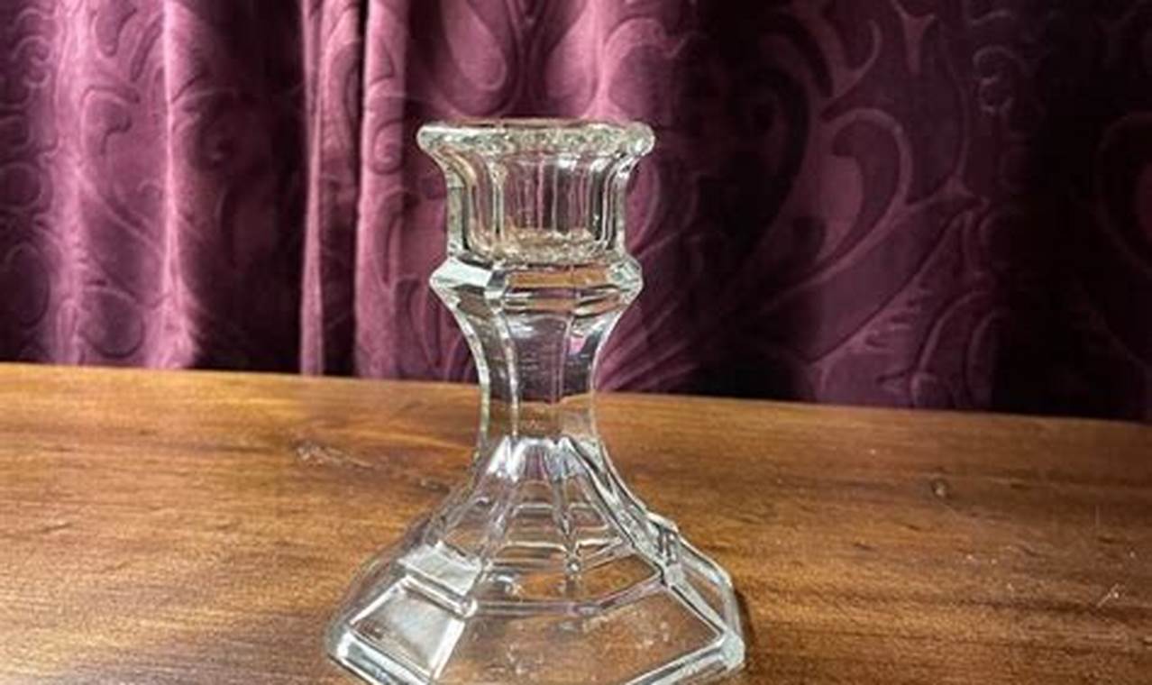 Antique Charm: Vintage Glass Candle Holder Decor | Vintage Treasures: Discover Rare Antiques, Collectibles & Retro Finds