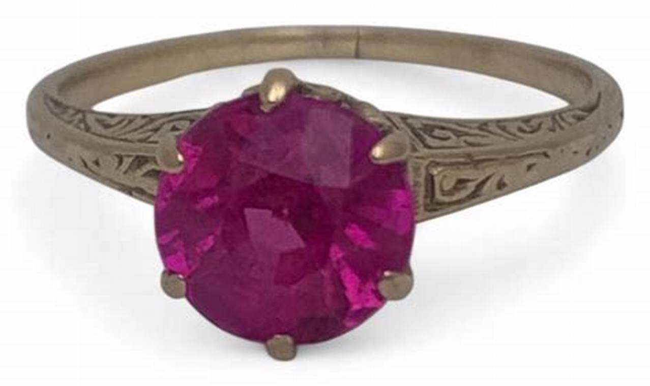 Timeless Vintage 14k Gold Ruby Ring Charm | Vintage Treasures: Discover Rare Antiques, Collectibles & Retro Finds