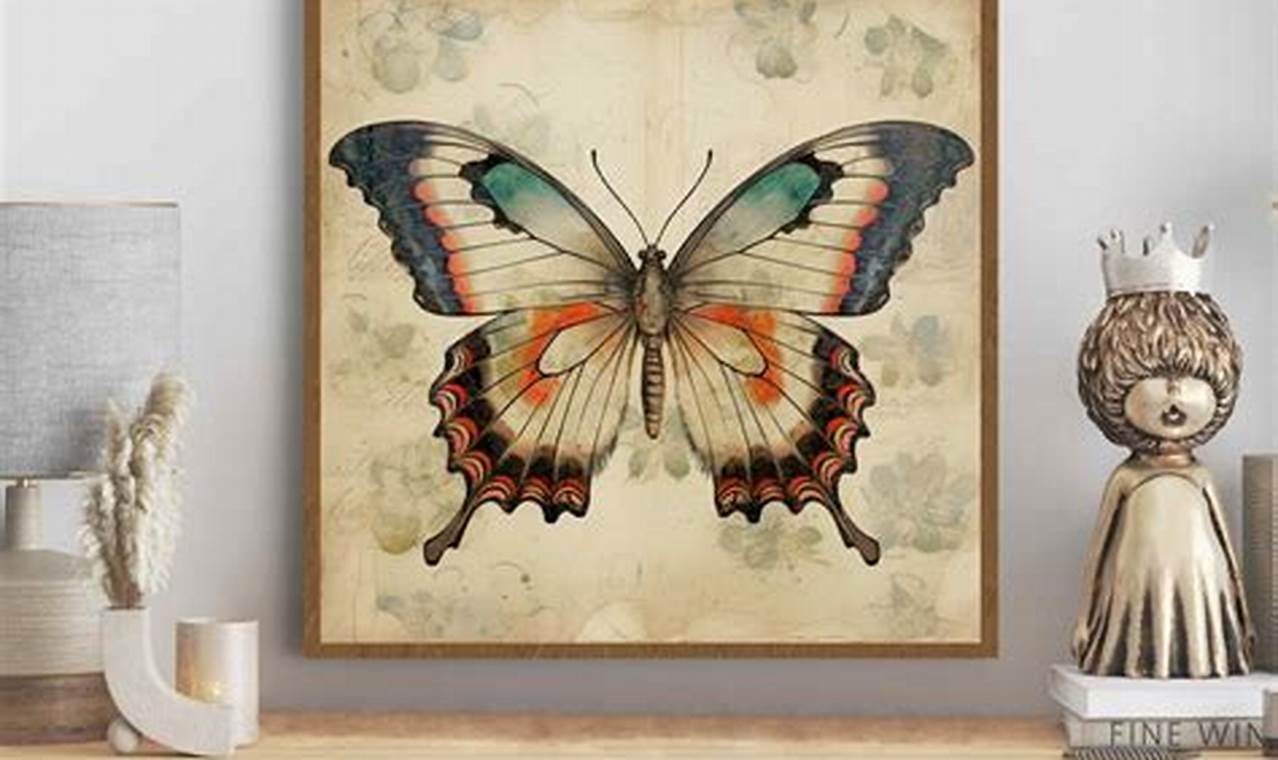 Timeless Vintage Butterfly Wall Art Decor | Vintage Treasures: Discover Rare Antiques, Collectibles & Retro Finds
