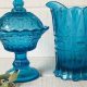 Buy a Classic: Vintage Turquoise Glass Pitcher for Sale! | Vintage Treasures: Discover Rare Antiques, Collectibles & Retro Finds