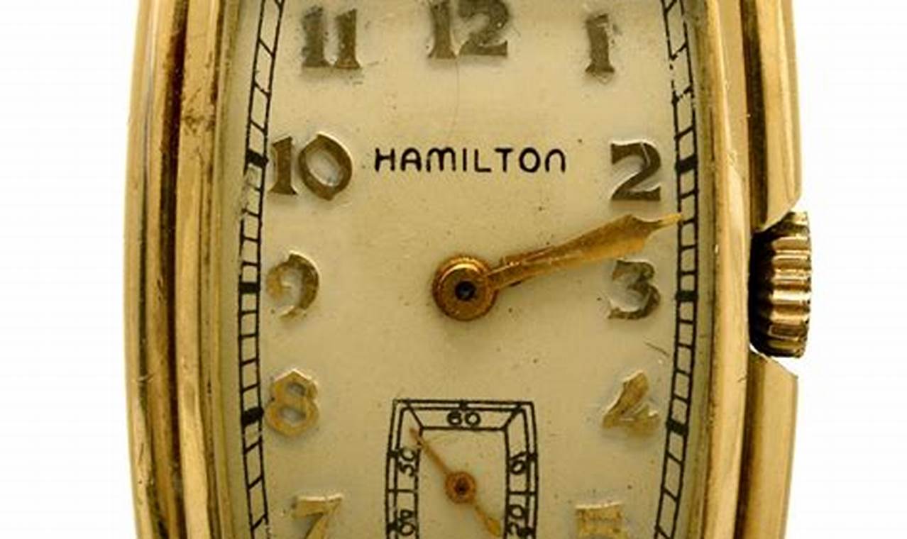 Buy a Vintage Hamilton 14k Gold Watch - Classic Timepieces | Vintage Treasures: Discover Rare Antiques, Collectibles & Retro Finds