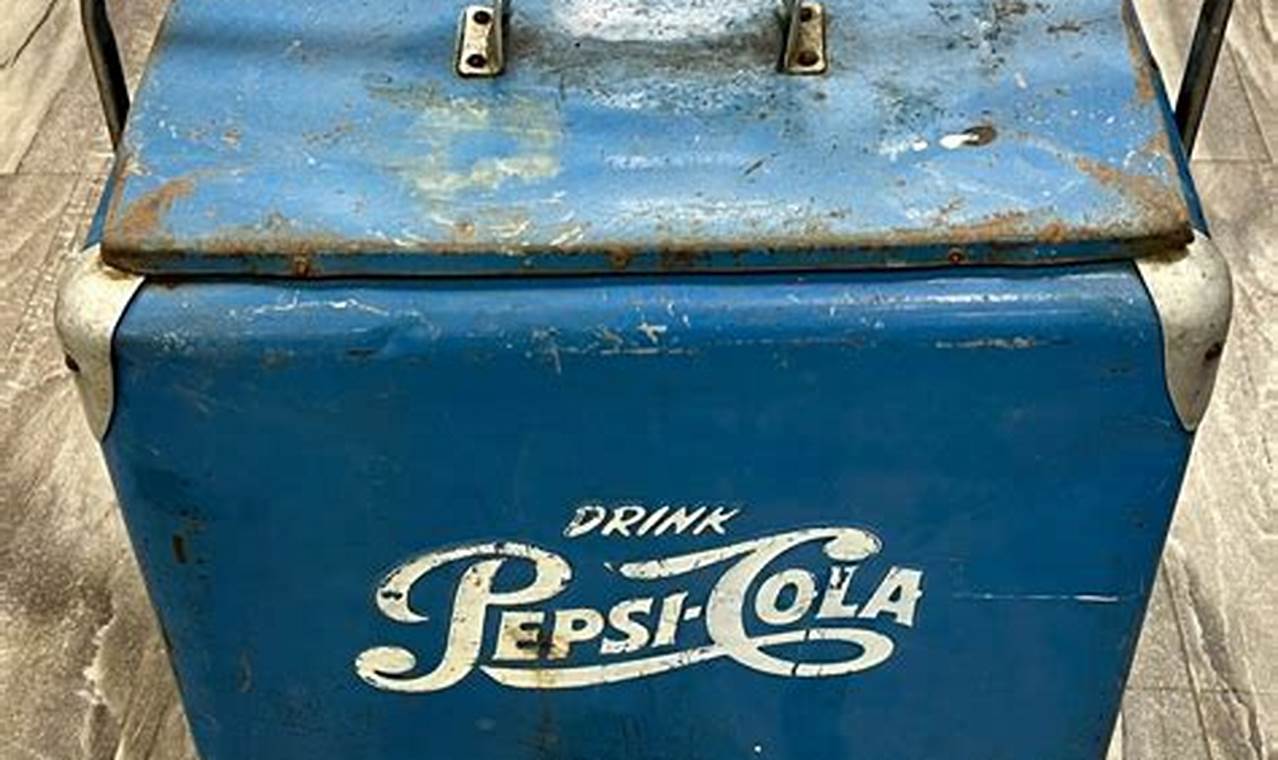 Buy Vintage Pepsi Cooler Box: Restored &amp; Collectible | Vintage Treasures: Discover Rare Antiques, Collectibles & Retro Finds
