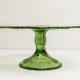 Antique Charm: Green Glass Cake Stand Vintage Display | Vintage Treasures: Discover Rare Antiques, Collectibles & Retro Finds