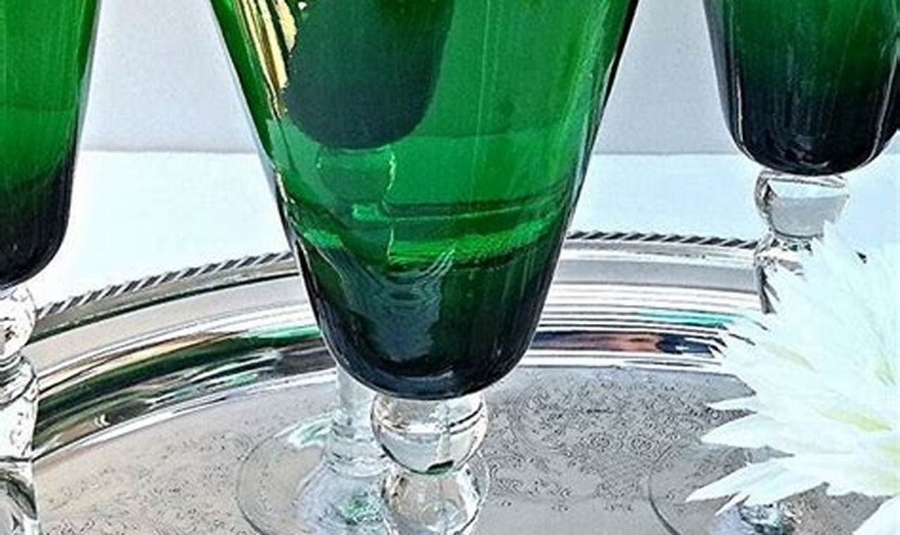 Shop Vintage Green Wine Glasses: Rare Finds & More! | Vintage Treasures: Discover Rare Antiques, Collectibles & Retro Finds