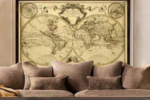 Explore: Vintage World Map Wall Art Prints & Decor | Vintage Treasures: Discover Rare Antiques, Collectibles & Retro Finds