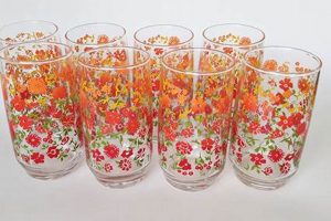 Buy Vintage Flower Glasses: Antique Floral Glassware | Vintage Treasures: Discover Rare Antiques, Collectibles & Retro Finds